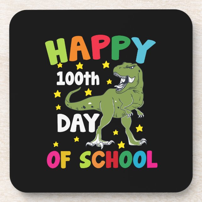 Posavasos 100 días de escuela Trex 100 días de escuela (Frente)
