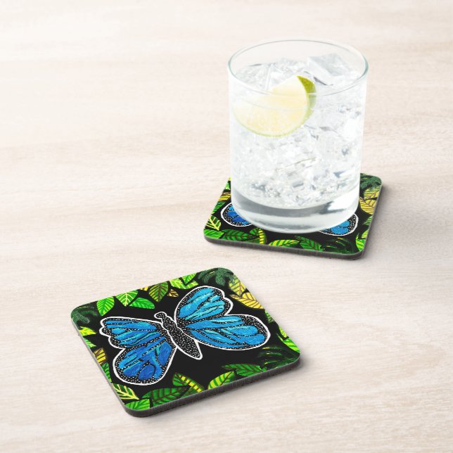 Posavasos 107 - Casas de mariposa morfo (Lado Derecho)