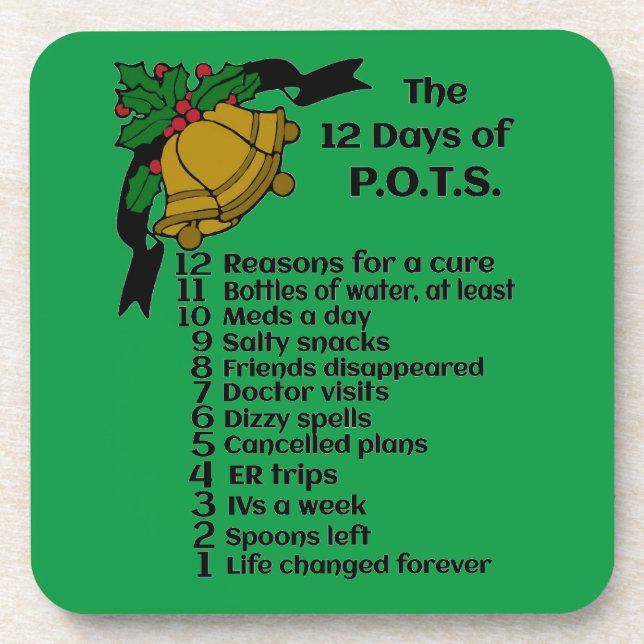 Posavasos 12 días de Navidades... P.O.T.S. (Frente)