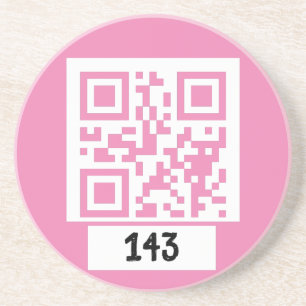 Posavasos 143 mensaje secreto de código QR, descodificarlo,