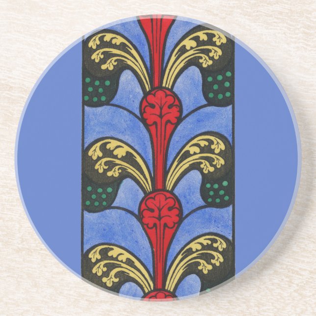 Posavasos 19th Century Nave Stained Glass Design (Frente)