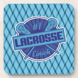 Posavasos #1 Astras de Corcho de Lacrosse (azul)
