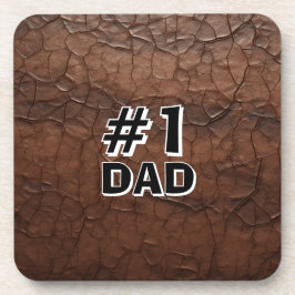 Posavasos #1 Papá de cuero