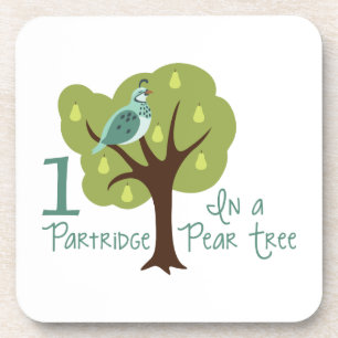 Posavasos 1 Perdiz En Árbol De Par