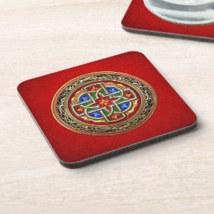 Posavasos [200] Cruz Celta [Oro+Esmalte]