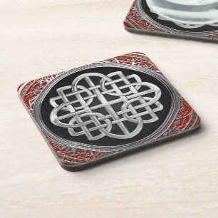 Posavasos [200] Cruz de nudo sagrado de plata celta