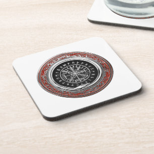 Posavasos [200] Vegvisir - Viking Silver Magic Runic Compass