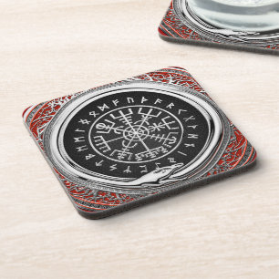 Posavasos [200] Vegvisir - Viking Silver Magic Runic Compass