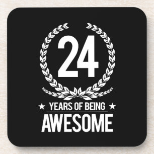 Posavasos 24to Cumpleaños (24 años de ser impresionantes)