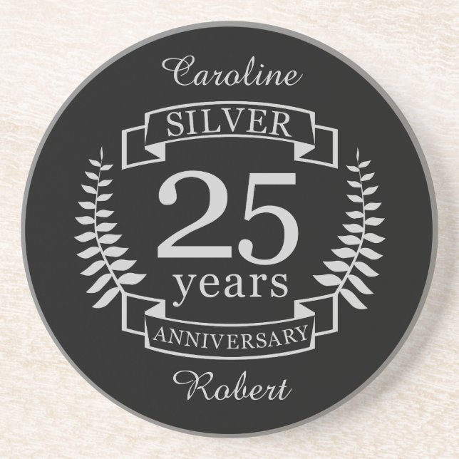 Posavasos 25 años del boda plateado (Frente)