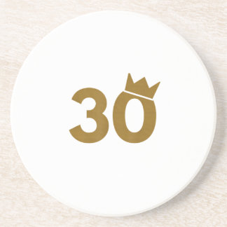 Posavasos 30 Crown de oro - 30 regalos de cumpleaños