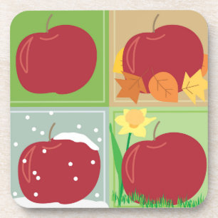 Posavasos 30 libras de manzanas cuatro prácticos de costa d