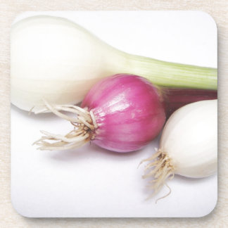 Posavasos 3 lila und weisse Zwiebeln