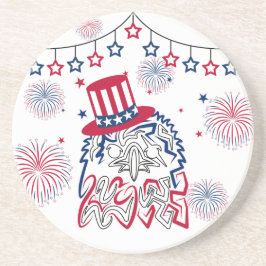 Posavasos 4 de julio Día de la Independencia Águila American