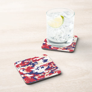 Posavasos 4 de julio, Día de la Independencia, beige de camu