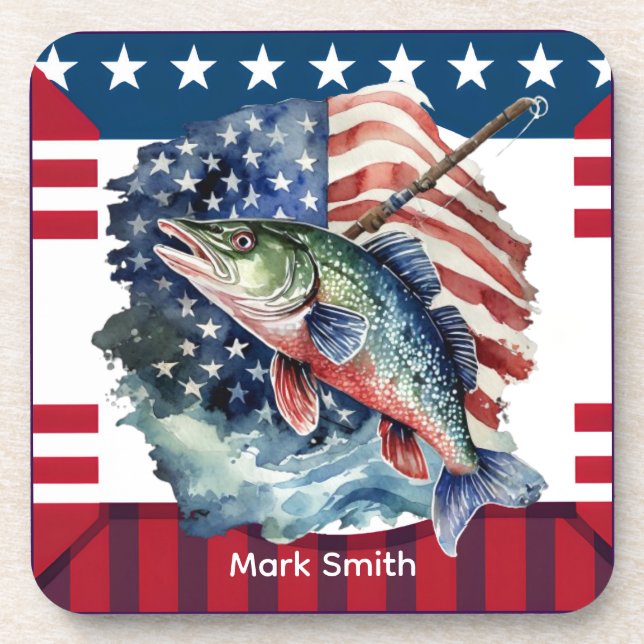 Posavasos 4 de julio Día de la Independencia para los amante (Frente)