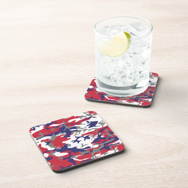 Posavasos 4th of July, Independence day, Camouflage Gray (Lado Derecho)