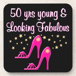 POSAVASOS 50 Y FABULOSA REINA DE ZAPATOS