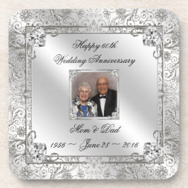 Posavasos 60.o práctico de costa elegante de la foto del