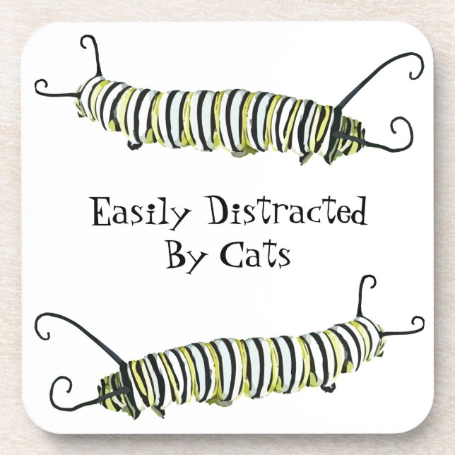 Posavasos 6 Casas de respaldo de corcho - Fácilmente Distraí (Frente)