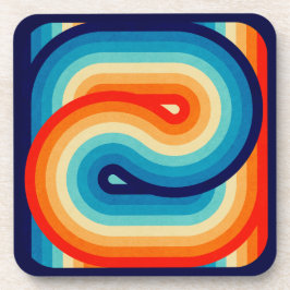 Posavasos 70s Double Wave