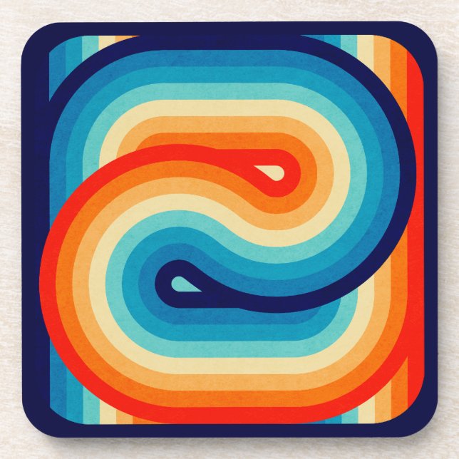 Posavasos 70s Double Wave (Frente)