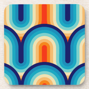 Posavasos 70s Rainbow Curves