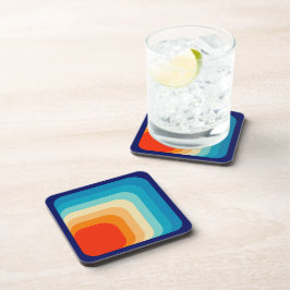 Posavasos 70s Square Rainbow