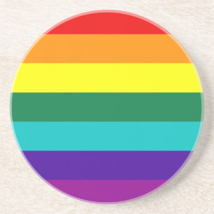 Posavasos 7 franjas con bandera del orgullo gay arcoiris