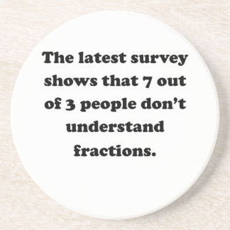 Posavasos 7 fuera de 3 personas