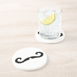 Posavasos 8 Bit Pixel Handlebar Moustache