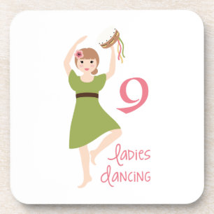 Posavasos 9 Damas bailando