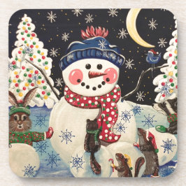 Posavasos "A Magical Night in the Snow"