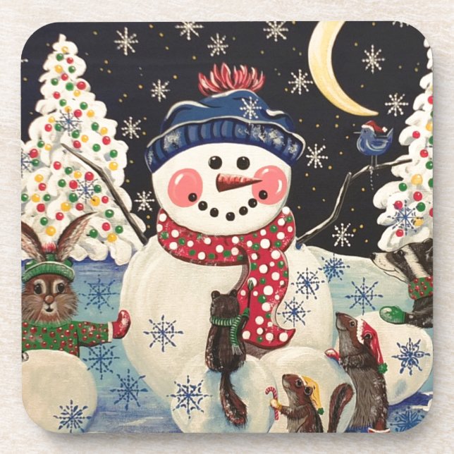 Posavasos "A Magical Night in the Snow" (Frente)