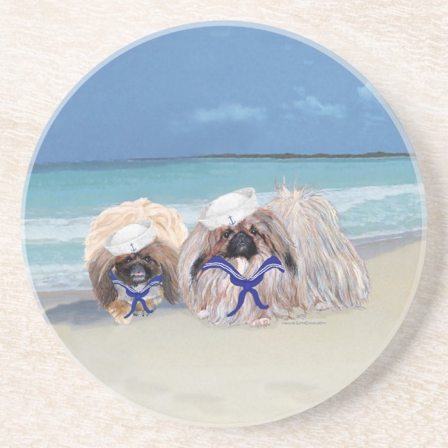 Posavasos A orillas del mar (Frente)