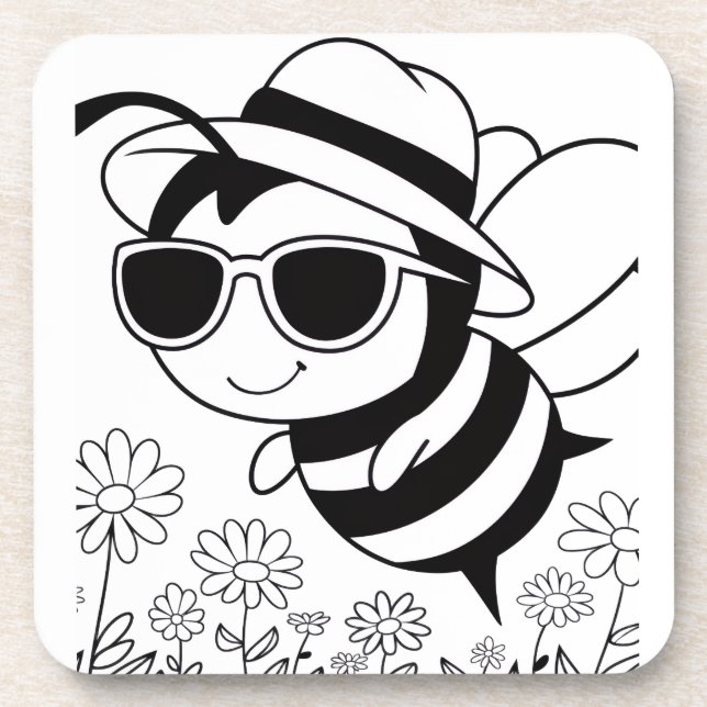 Posavasos Abeja Cool (Frente)
