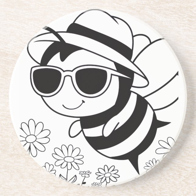 Posavasos Abeja Cool (Frente)