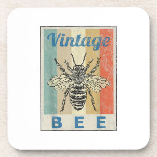 Posavasos Abeja de estilo vintage Reina miel apicultura