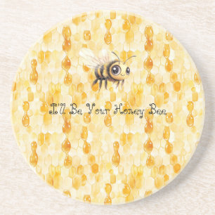 Posavasos Abeja de Miel Amarillo Dorado