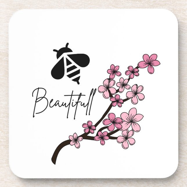 Posavasos abeja hermosa (Frente)