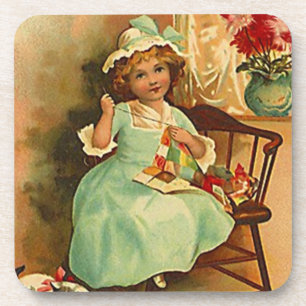 Posavasos Abeja que acolcha de las manos ocupadas de Quilter