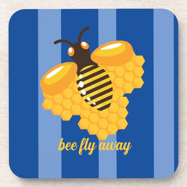 Posavasos abeja vuela (Frente)