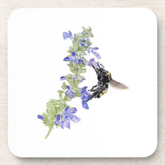 Posavasos Abeja y Salvia Azul