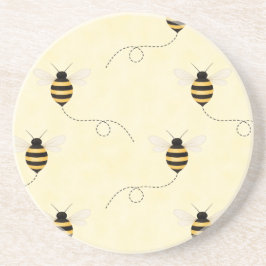 Posavasos Abejas Negras Amarillas Doradas