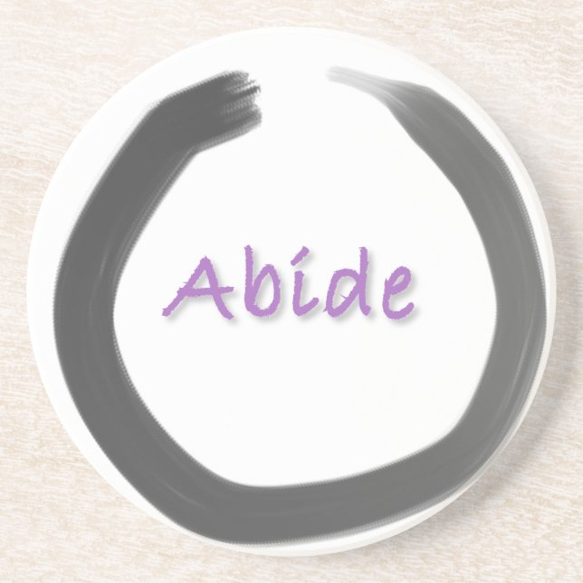 Posavasos Abide Zen Buddhist Enso Circle (Frente)