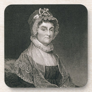 Posavasos Abigail Adams, grabado por G.F. Storm (fl.c.1834)