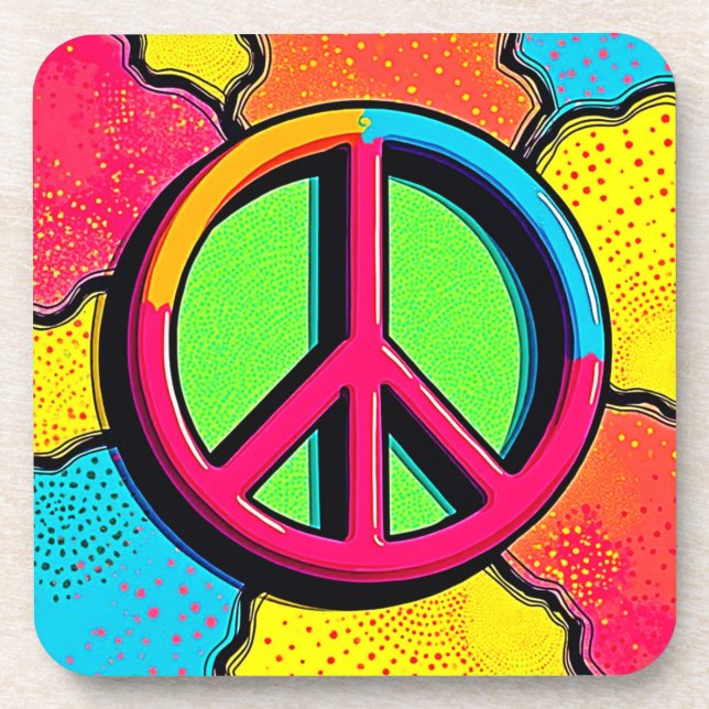 Posavasos Abraza la Paz Interior y la Alegría (Frente)
