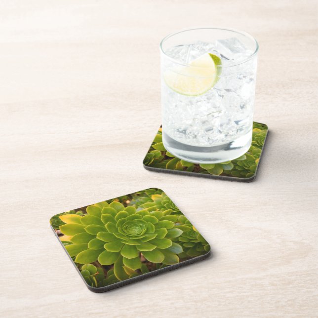 Posavasos Abrazo Verde de Madeira (Lado Derecho)