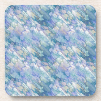 Posavasos Abstracción azul en colores pastel