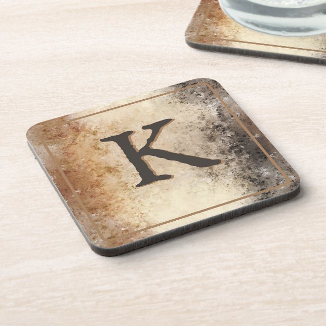 Posavasos Abstract Brown Tone (Lado Izquierdo)